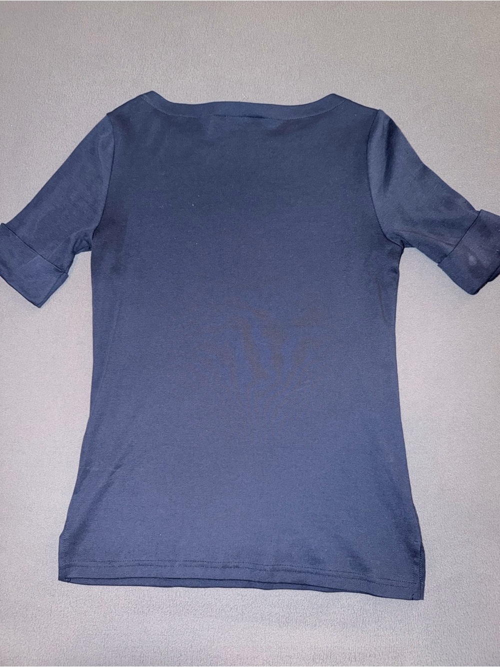 LAUREN Ralph Lauren Navy Short-Sleeve Boatneck Top - Picture 2 of 3